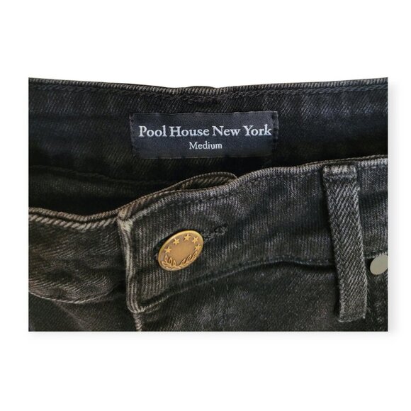 Pool House NY Black Straight Leg Jeans, Medium, EUC - Picture 5 of 14
